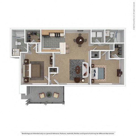 The Habana Floor Plan at Portico at Lanier, Georgia, 30504